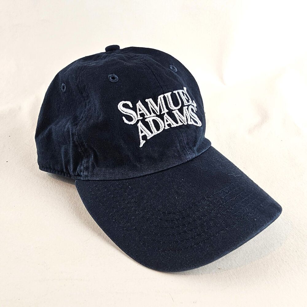Samuel Adams Hat Adjustable Blue Beer Logo Strapback Baseball Cap Brewery